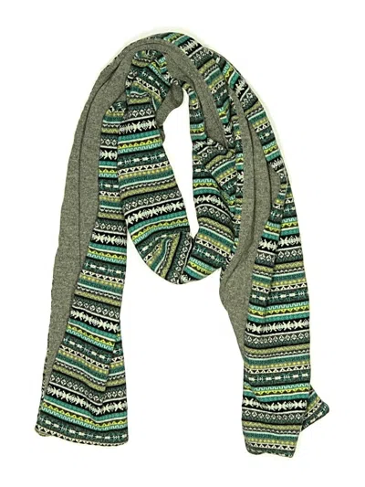 Pre-owned Lands' End Scarf In Green