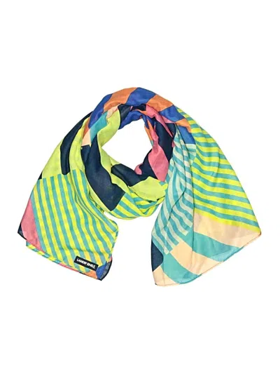 Pre-owned Lands' End Scarf In Green
