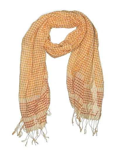 Pre-owned Lands' End Scarf In Orange