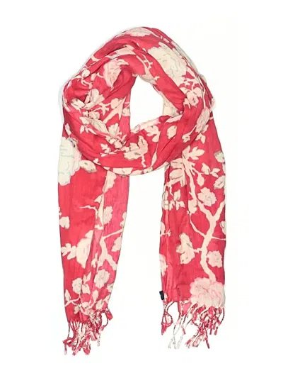 Pre-owned Lands' End Scarf In Red