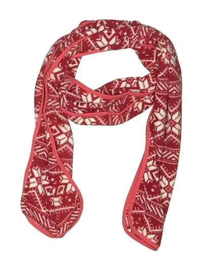Pre-owned Lands' End Scarf In Red