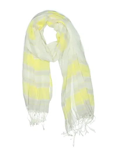 Pre-owned Lands' End Scarf In Yellow