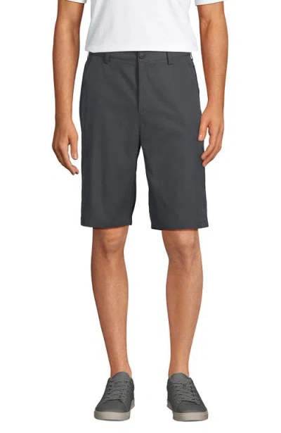 Lands' End School Uniform  Active Chino Shorts In Arctic Gray