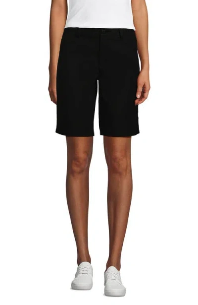 Lands' End School Uniform  Active Chino Shorts In Black