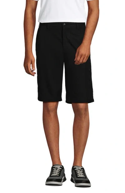 Lands' End School Uniform  Active Chino Shorts In Black