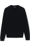 Lands' End School Uniform Adult Long Sleeve Crewneck Sweatshirt In Black