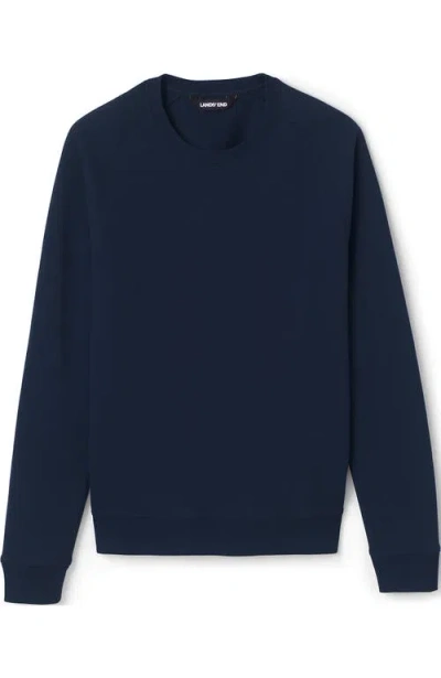 Lands' End School Uniform Adult Long Sleeve Crewneck Sweatshirt In Classic Navy