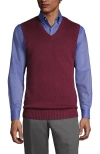 Lands' End School Uniform  Cotton Modal Sweater Vest In Burgundy