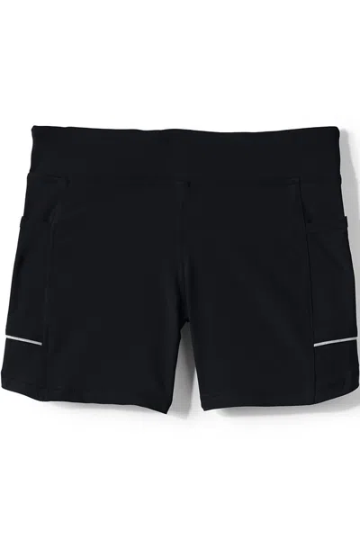 Lands' End School Uniform Custom Girls Active Gym Shorts In Black