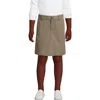 Lands' End Kids'  School Uniform Girls Active Chino Skort Top Of The Knee In Khaki
