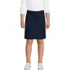 Lands' End School Uniform Girls Active Chino Skort Top Of The Knee In Navy