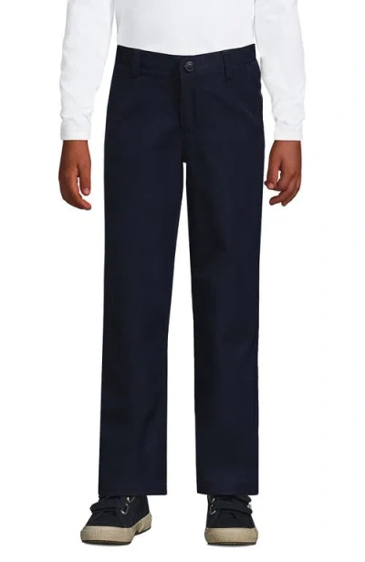 Lands' End Kids'  School Uniform Girls Active Performance Chino Pants In Classic Navy