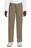 Lands' End Kids'  School Uniform Girls Active Performance Chino Pants In Khaki