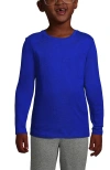 Lands' End School Uniform Girls Long Sleeve Essential T-shirt In Cobalt