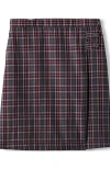 Lands' End Kids'  School Uniform Girls Plaid A-line Skirt Below The Knee In Brown