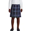 LANDS' END LANDS' END SCHOOL UNIFORM GIRLS PLAID BOX PLEAT SKIRT TOP OF THE KNEE