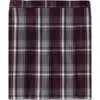 Lands' End Kids'  School Uniform Girls Plaid Box Pleat Skirt Top Of The Knee In Multi