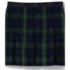Lands' End Kids'  School Uniform Girls Plaid Box Pleat Skirt Top Of The Knee In Blue