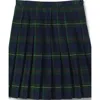 Lands' End Kids'  School Uniform Girls Plaid Pleated Skirt Below The Knee In Multi