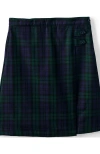 Lands' End Kids'  School Uniform Girls Slim Plaid A-line Skirt Below The Knee In Multi