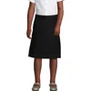 Lands' End School Uniform Girls Solid A-line Skirt Below The Knee In Black