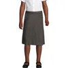 Lands' End Kids'  School Uniform Girls Solid A-line Skirt Below The Knee In Gray