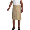 Lands' End Kids'  School Uniform Girls Solid A-line Skirt Below The Knee In Khaki