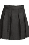 Lands' End Kids'  School Uniform Girls Solid Box Pleat Skirt Below The Knee In Multi