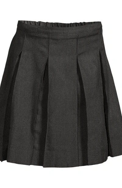 Lands' End Kids'  School Uniform Girls Solid Box Pleat Skirt Below The Knee In Multi