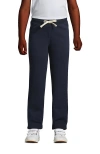 Lands' End Kids'  School Uniform Girls Sweatpants In Classic Navy