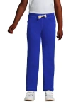 Lands' End Kids'  School Uniform Girls Sweatpants In Cobalt