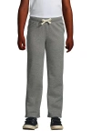 Lands' End Kids'  School Uniform Girls Sweatpants In Pewter Heather