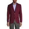 Lands' End School Uniform  Hopsack Blazer In Burgundy