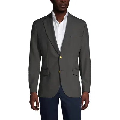 Lands' End School Uniform  Hopsack Blazer In Slate Frost