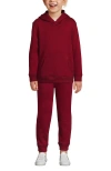 Lands' End School Uniform Kids Hooded Pullover Sweatshirt In Garnet