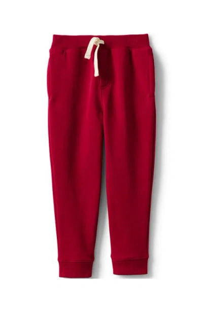 Lands' End School Uniform Kids Jogger Sweatpants In Red
