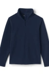 Lands' End School Uniform Kids Lightweight Fleece Quarter Zip Pullover In Classic Navy