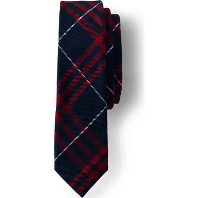 Lands' End School Uniform Kids Plaid To Be Tied Tie In Multi
