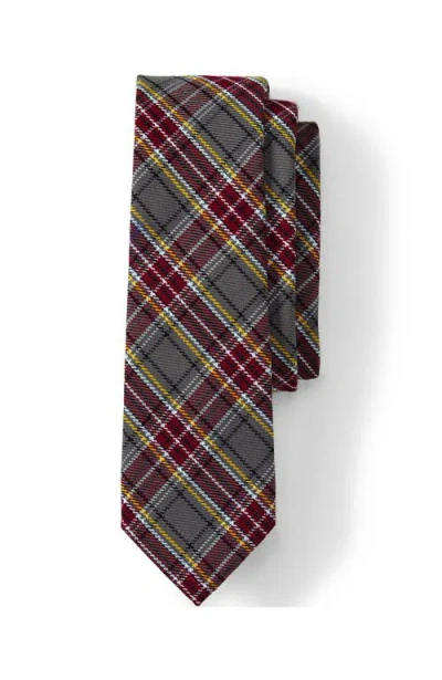 Lands' End School Uniform Kids Plaid To Be Tied Tie In Black
