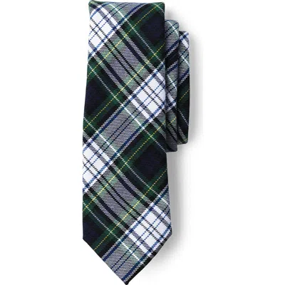 Lands' End School Uniform Kids Plaid To Be Tied Tie In Multi