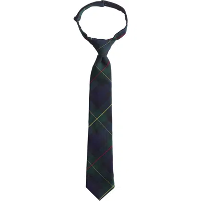 Lands' End School Uniform Kids Pre Tied Tie In Blue
