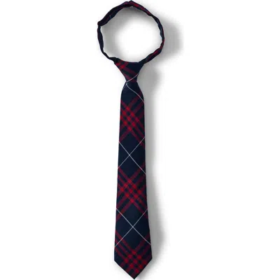 Lands' End School Uniform Kids Pre Tied Tie In Red