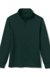 Lands' End School Uniform Kids Quarter Zip Pullover In Evergreen