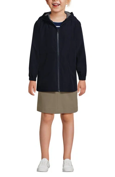 Lands' End School Uniform Kids Rain Jacket In Classic Navy