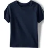 Lands' End School Uniform Kids Short Sleeve Active Tee In Classic Navy