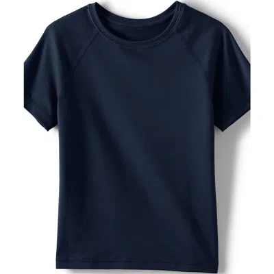 Lands' End School Uniform Kids Short Sleeve Active Tee In Classic Navy