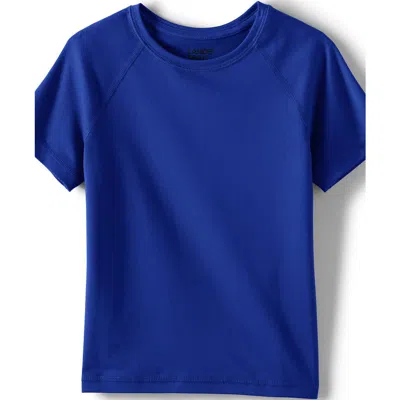 Lands' End School Uniform Kids Short Sleeve Active Tee In Cobalt