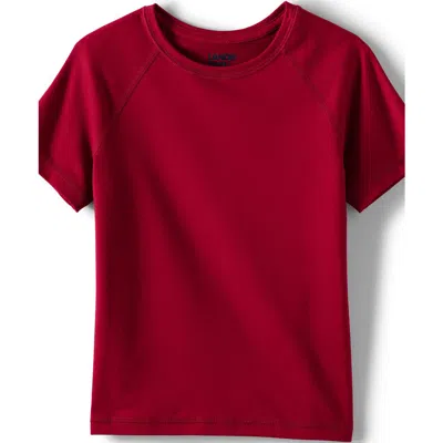 Lands' End School Uniform Kids Short Sleeve Active Tee In Red
