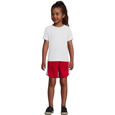 Lands' End School Uniform Kids Short Sleeve Active Tee In White