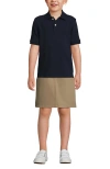Lands' End School Uniform Kids Short Sleeve Mesh Polo Shirt In Classic Navy